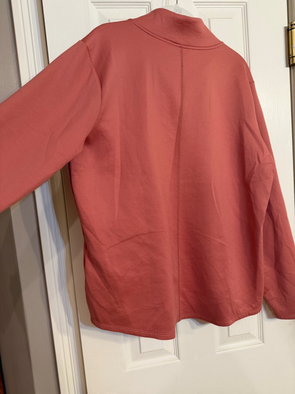 Nike Women’s Therma-Fit Quarter-Zip Sweatshirt - Dusty Rose - Picture 5 of 6
